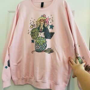 Open to offers New Large Pink Hocus Pocus Graphic Sweatshirt